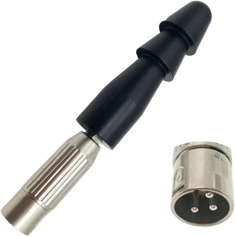 EBIEFLY 3XLR Connector Accessories Vac-U-Lock Adapter Male Connector for Reciprocating Saw Adapter Motion Machinery Machine etc. - Image 1